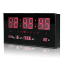 Relógio Parede Digital Led Data Mês Ano Temperatura Calendario Empresas