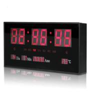 Relógio Parede Digital Led Data Mês Ano Temperatura Empresas Grande Relógio Parede Digital Led Data Mês Ano Temperatura Empresas Grande