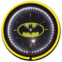 Relogio Parede Double Neon Batman Logo DC Comics WB Geek Relogio Parede Double Neon Batman Logo DC Comics WB Geek