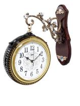 Relógio Parede Estação Vintage Retrô 25cm Marrom Plástico - Compas