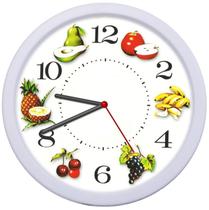 Relógio Parede Frutas Decoração Sala Cozinha Restaurante Bar