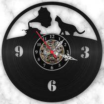 Relógio Parede Gato Vitrola Cat Pet Musica Vinil Lp Retrô Promoção Relógio Parede Gato Vitrola Cat Pet Musica Vinil Lp Retrô Promoção