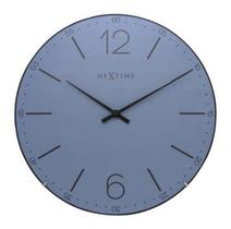 Relógio Parede Index Dome Blue Nextime D=35cm