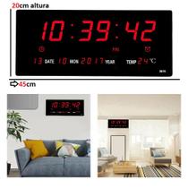 Relógio Parede Led Digital Temperatura Calendário Para academia gistica ginastica hopital - Nibus