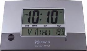 Relógio Parede Mesa Digital Termômetro Calendári 6473 Herweg