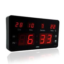 Relógio Parede Mesa Led Digital Calendário Termômetro LE-2115