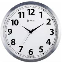 Relógio Parede Original Herweg 6710 - Alumínio Escovado 24cm