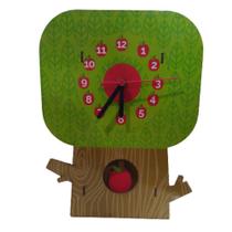 Relógio Parede Pêndulo Madeira Brincadeira Criança Árvore Relógio Parede Pêndulo Madeira Brincadeira Criança Árvore