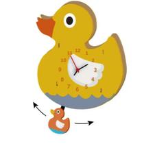 Relógio Parede Pêndulo Madeira Brincadeira Criança Pato Relógio Parede Pêndulo Madeira Brincadeira Criança Pato