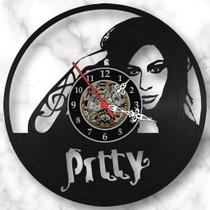 Relógio Parede Pitty Bandas Rock Nacional Musica Vinil Lp Promoção Relógio Parede Pitty Bandas Rock Nacional Musica Vinil Lp Promoção