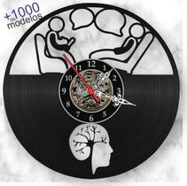 Relógio Parede Psicologia Freud Disco Vinil Lp Ilustrado - Lp Ilustrado By Sabiarte