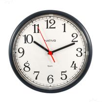 Relógio Parede Redondo Clássico Números Grandes Cozinha Sala Casa