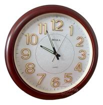 Relógio Parede Redondo Moderno Grande 50cm Números Fluorescentes à noite