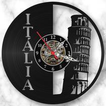 Relógio Parede Torre De Pisa Itália Países Cidades Vinil Lp Promoção Relógio Parede Torre De Pisa Itália Países Cidades Vinil Lp Promoção