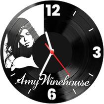 Relógio Parede Vinil LP ou MDF Amy Wine House 3