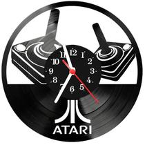 Relógio Parede Vinil LP ou MDF Atari Game Jogo