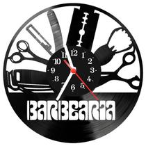 Relógio Parede Vinil LP ou MDF Barber Shop Barbearia 10