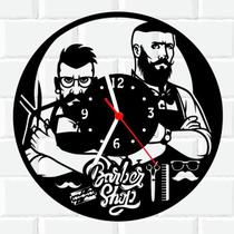 Relógio Parede Vinil LP ou MDF Barber Shop Barbearia 2