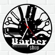 Relógio Parede Vinil LP ou MDF Barber Shop Barbearia 6