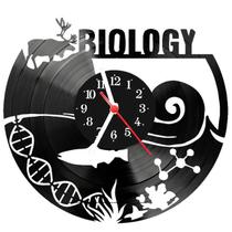 Relógio Parede Vinil LP ou MDF Biologia Biologo