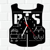 Relógio Parede Vinil LP ou MDF BTS Banda K-POP