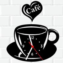 Relógio Parede Vinil LP ou MDF Café Xícara Cozinha 3