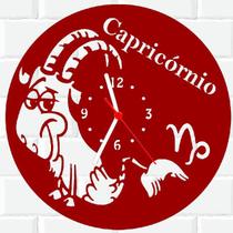 Relógio Parede Vinil LP ou MDF Capricornio Signo Horoscopo - 3D Fantasy