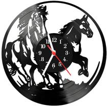 Relógio Parede Vinil LP ou MDF Cavalo 1
