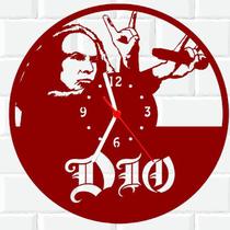 Relógio Parede Vinil LP ou MDF Dio Rock Banda