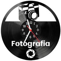 Relógio Parede Vinil LP ou MDF Fotografia Fotografo 1