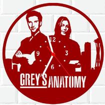 Relógio Parede Vinil LP ou MDF Greys Anatomy Serie