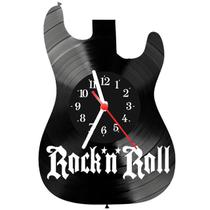 Relógio Parede Vinil LP ou MDF Guitarra Rock 2 - 3D Fantasy