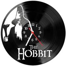 Relógio Parede Vinil LP ou MDF Hobbit Senhor dos Anéis