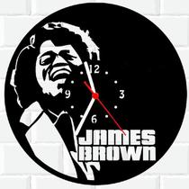 Relógio Parede Vinil LP ou MDF James Brown - 3D Fantasy