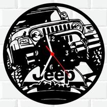 Relógio Parede Vinil LP ou MDF Jeep Carro 2