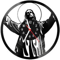Relógio Parede Vinil LP ou MDF Jesus 2 - 3D Fantasy