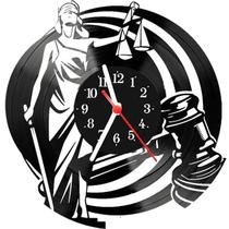Relógio Parede Vinil LP ou MDF Justica Direito 1