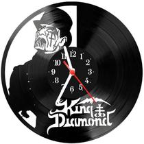 Relógio Parede Vinil LP ou MDF King Diamont - 3D Fantasy