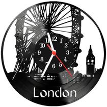 Relógio Parede Vinil LP ou MDF Londres Inglaterra 1