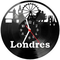 Relógio Parede Vinil LP ou MDF Londres Inglaterra 3