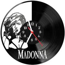 Relógio Parede Vinil LP ou MDF Madonna Cantora 1 - 3D Fantasy