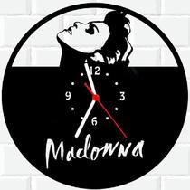 Relógio Parede Vinil LP ou MDF Madonna Cantora 3 - 3D Fantasy