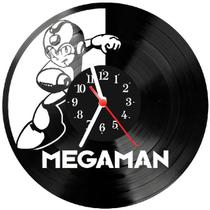 Relógio Parede Vinil LP ou MDF Megaman Jogo Video Game