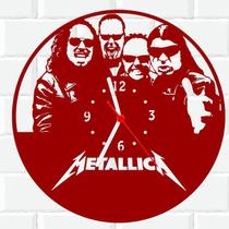 Relógio Parede Vinil LP ou MDF Metallica Rock Banda 2