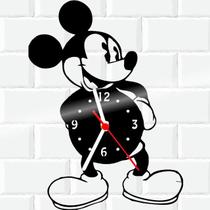 Relógio Parede Vinil LP ou MDF Mickey Disney 2