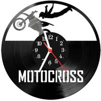 Relógio Parede Vinil LP ou MDF Moto Motoqueiro 4