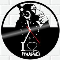 Relógio Parede Vinil LP ou MDF Musica Decoração 13