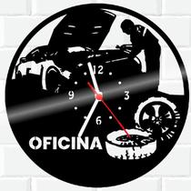Relógio Parede Vinil LP ou MDF Oficina Mecanica 2 - 3D Fantasy
