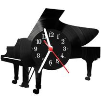 Relógio Parede Vinil LP ou MDF Piano Música 1 - 3D Fantasy