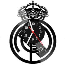 Relógio Parede Vinil LP ou MDF Real Madrid Futebol - 3D Fantasy